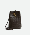Bottega Veneta Intrecciato Leather Phone Pouch – Fondant
