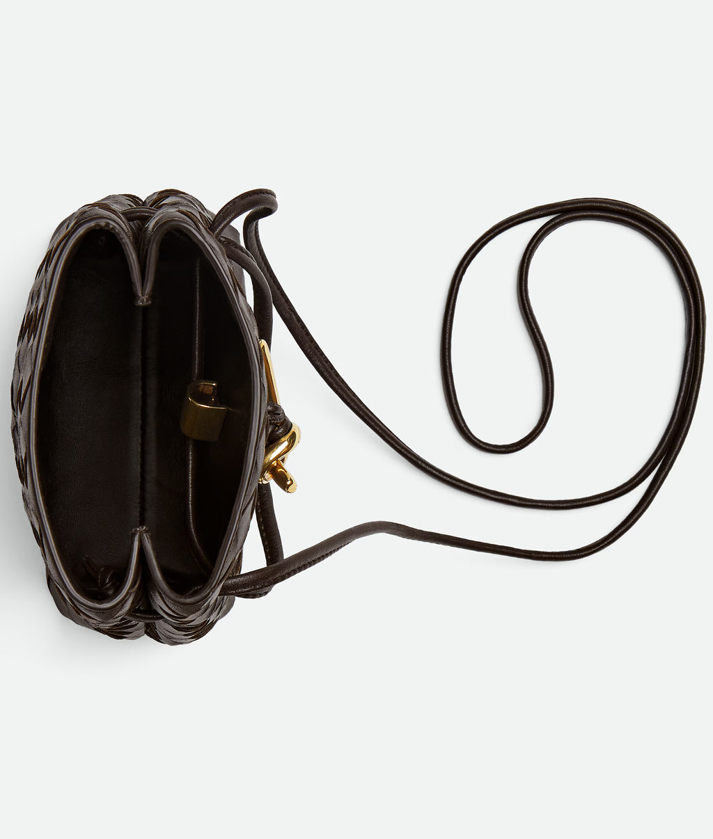Bottega Veneta Intrecciato Leather Phone Pouch – Fondant
