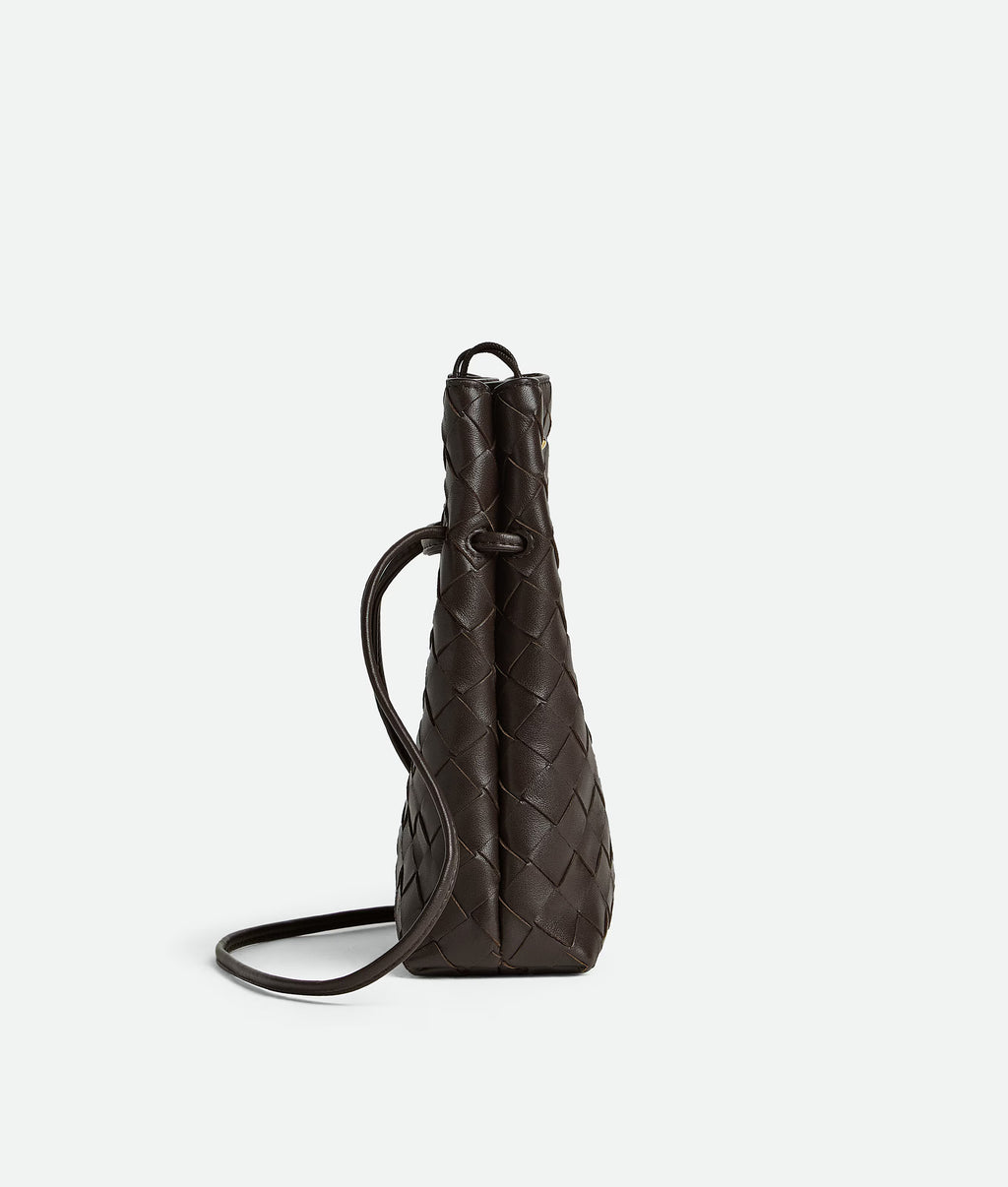 Bottega Veneta Intrecciato Leather Phone Pouch – Fondant