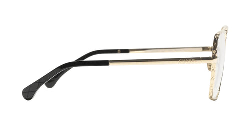 Chanel-Inspired Square Gold Eyeglasses – Minimal Metal Frame