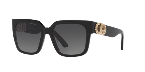 Christian Dior 30 Montaigne Black Statement Sunglasses – Crystal CD Detail