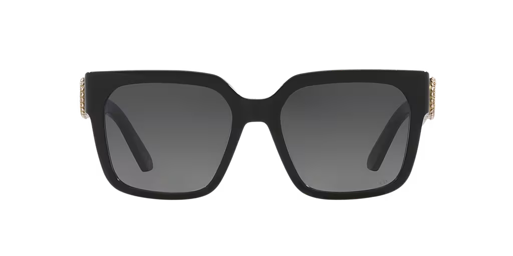 Christian Dior 30 Montaigne Black Statement Sunglasses – Crystal CD Detail