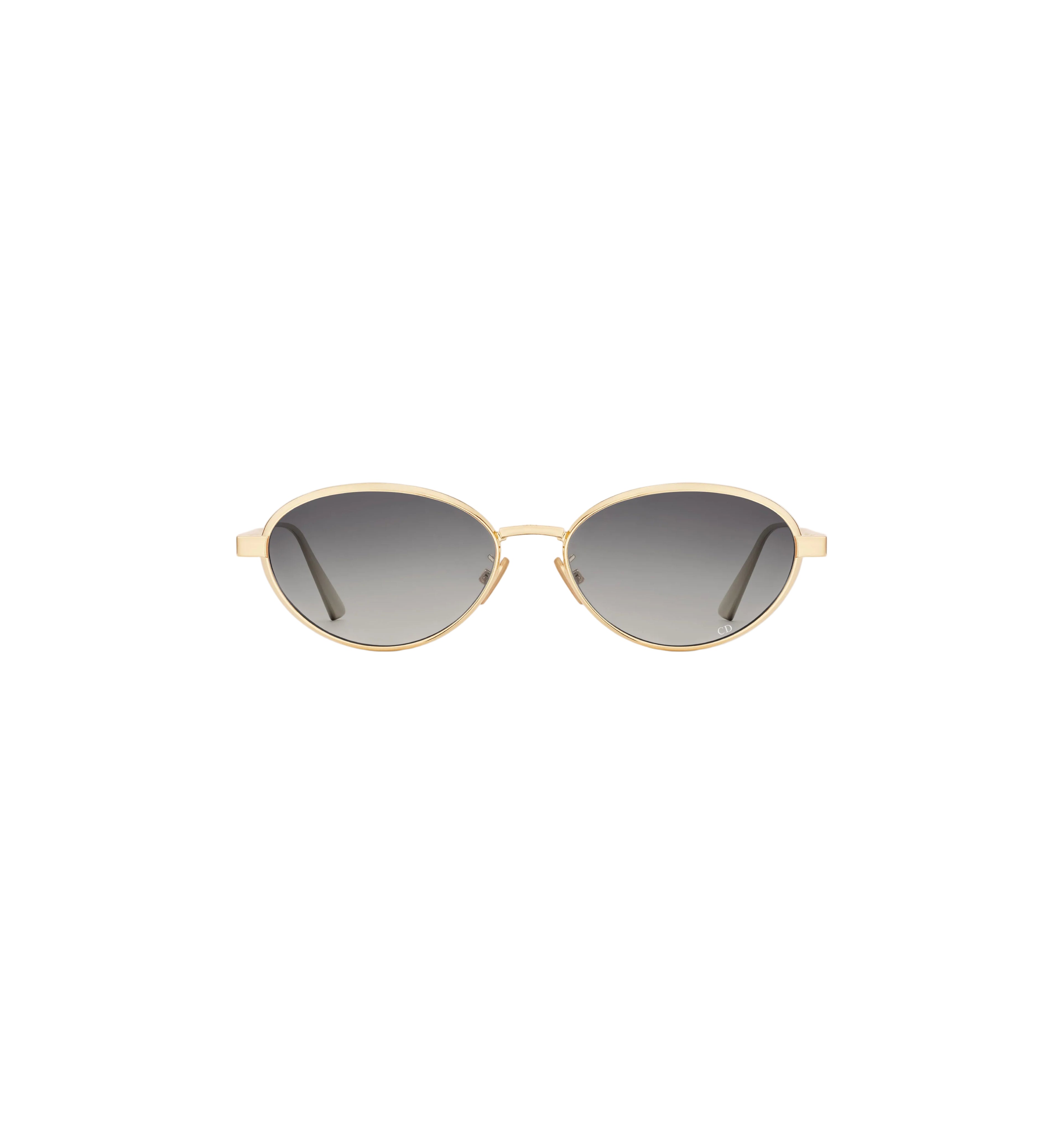 Dior-Inspired Round Gold Sunglasses – Minimal Metal Frame