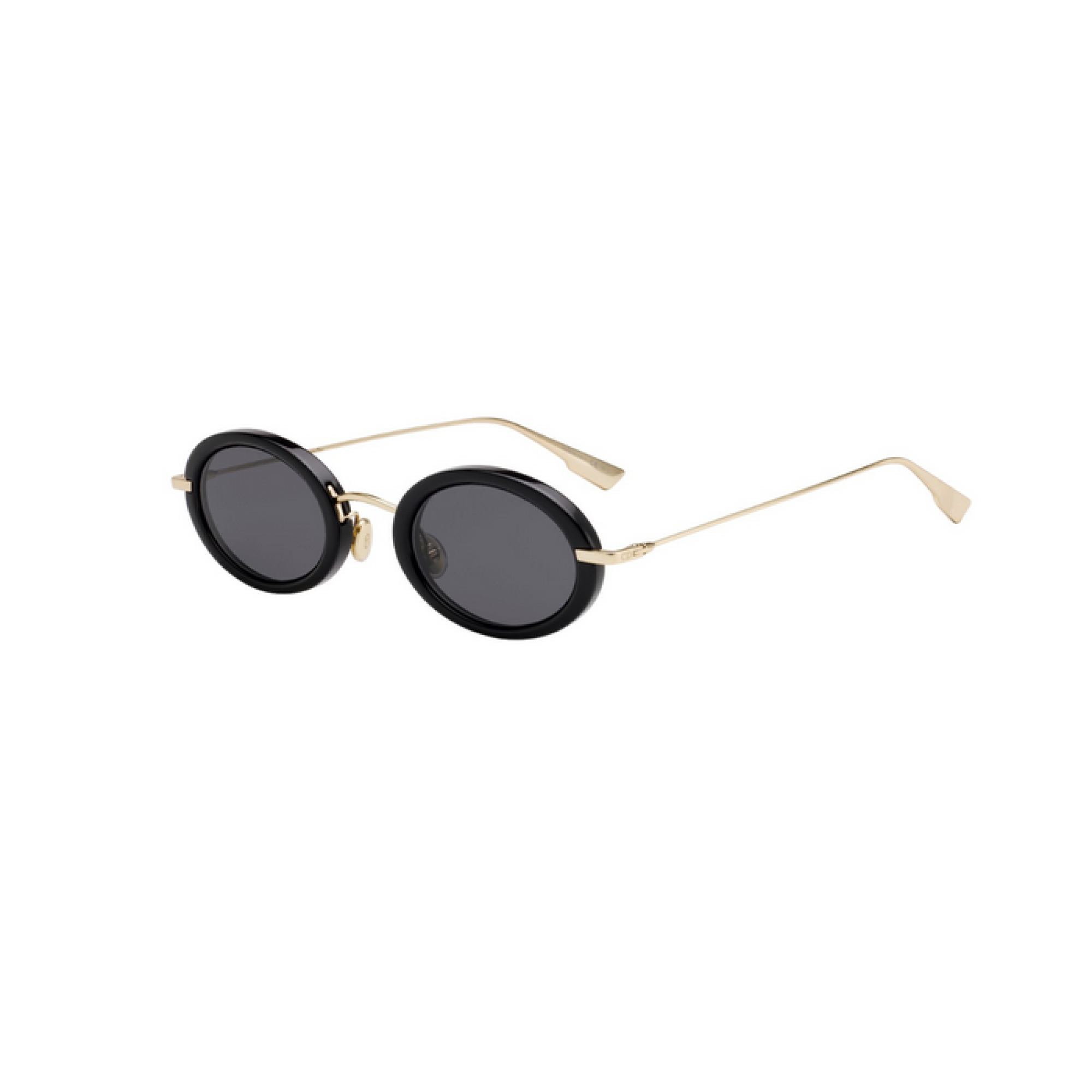 Christian Dior Round Black Sunglasses – Metal & Acetate Luxe Frame
