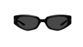 Black cat-eye sunglasses on a white background