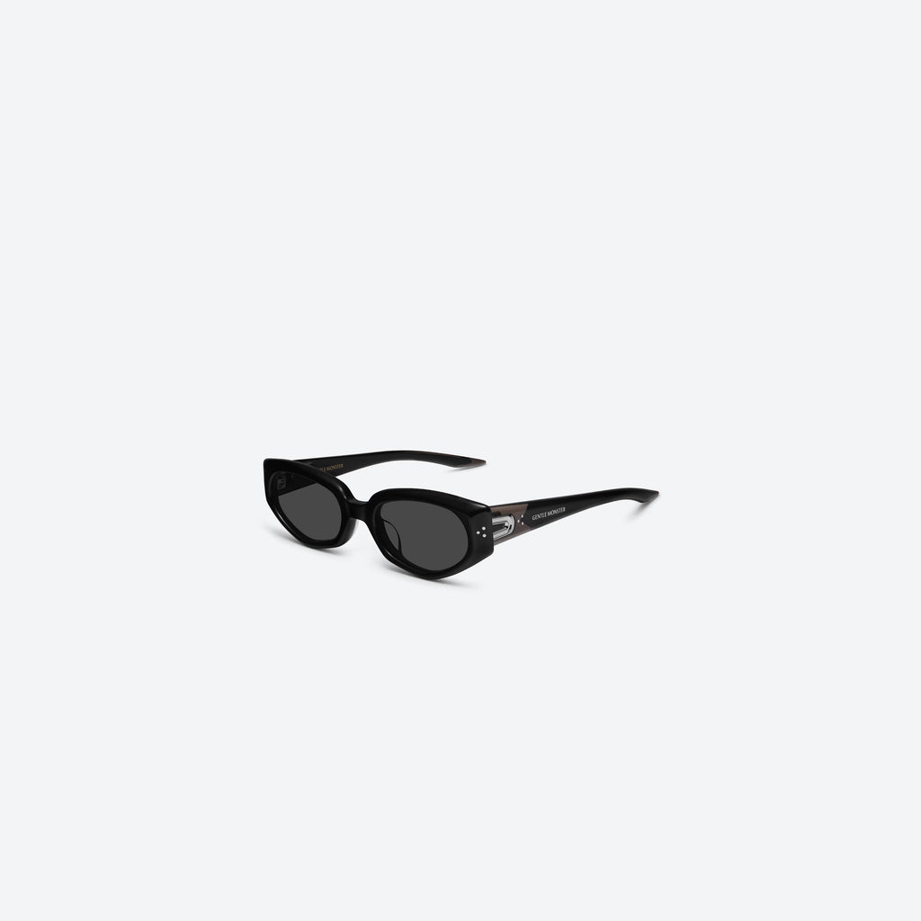 Gentle Monster Devon 01 Black Oval Sunglasses – Modern Minimal Frame