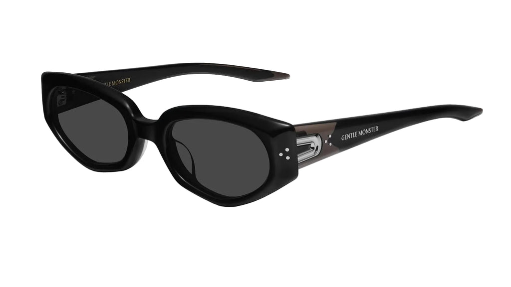Gentle Monster Devon 01 Black Oval Sunglasses – Modern Minimal Frame