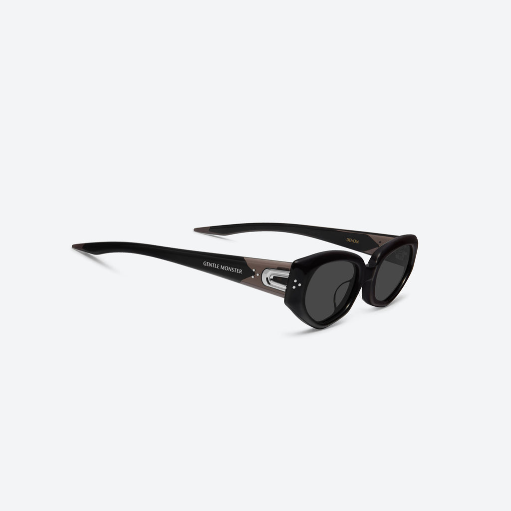 Gentle Monster Devon 01 Black Oval Sunglasses – Modern Minimal Frame