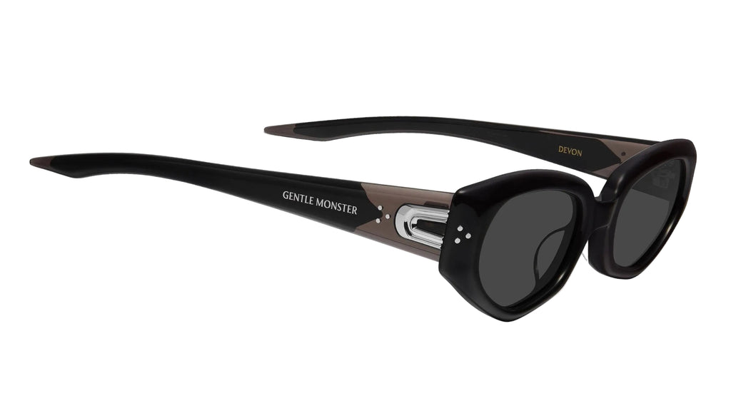 Gentle Monster Devon 01 Black Oval Sunglasses – Modern Minimal Frame