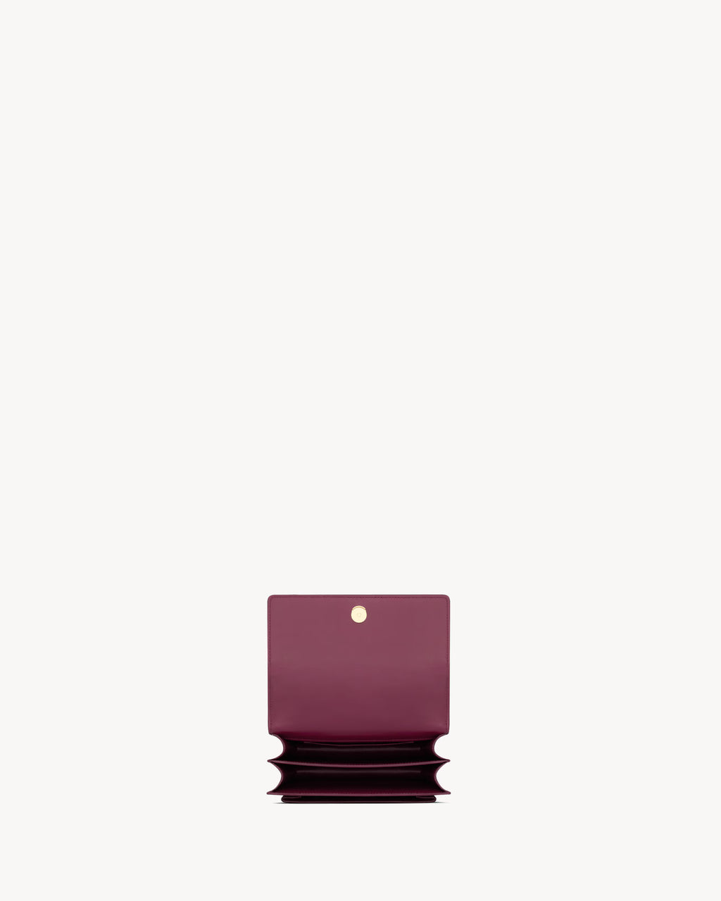 Saint Laurent-Inspired Envelope Chain Bag – Burgundy Leather Gold Logo