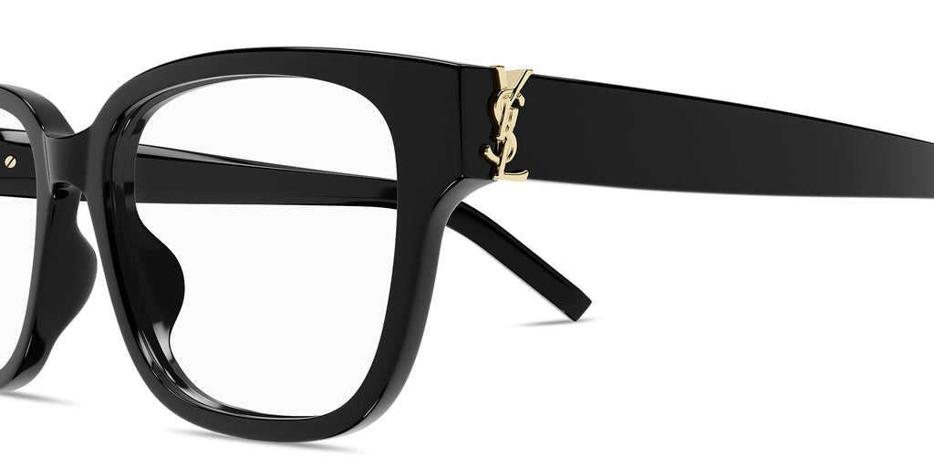 Saint Laurent Paris Black Rectangle Eyeglasses – Bold Acetate Frame