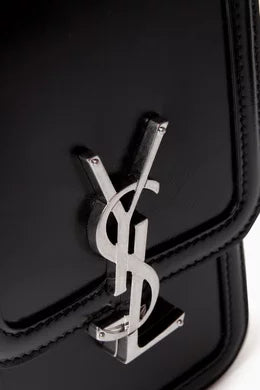 Saint Laurent Cassandre Phone Holder Bag in Smooth Leather – Black