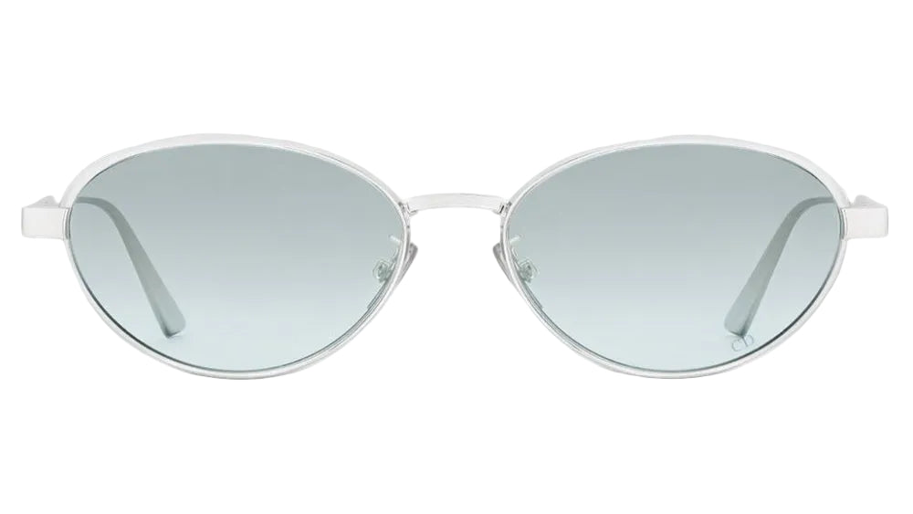 Dior Cannage R1U Round Sunglasses – Silver & Glacier Blue