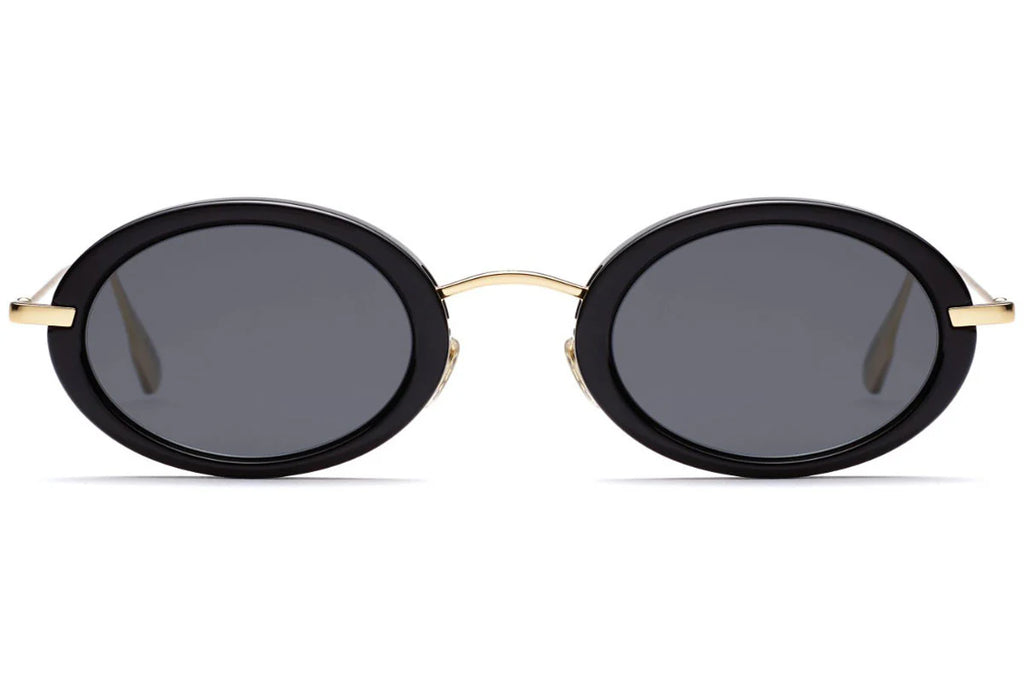 Christian Dior Round Black Sunglasses – Metal & Acetate Luxe Frame