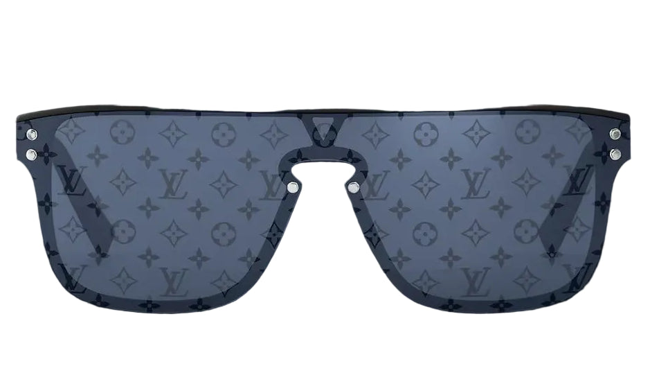 Sunglasses with a brand logo on a transparent background