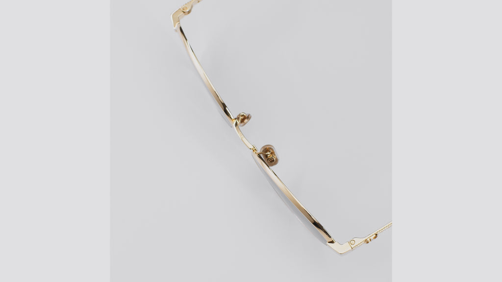 Dior-Inspired Round Gold Sunglasses – Minimal Metal Frame